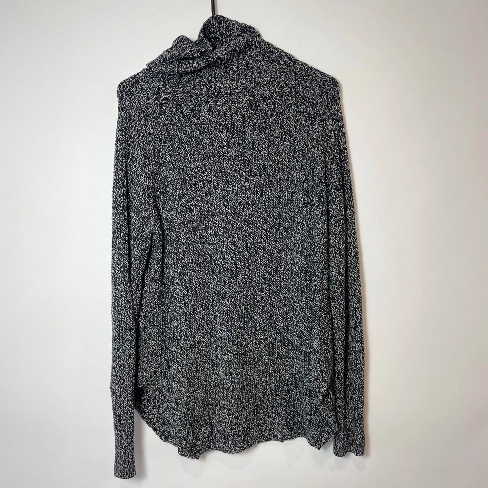 Silence Noise Long Sleeve Knit Pullover Sweater Womens L Black White Turtleneck - Picture 3 of 7